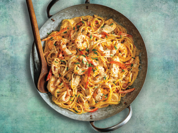 Chicken & Shrimp Cajun Linguine