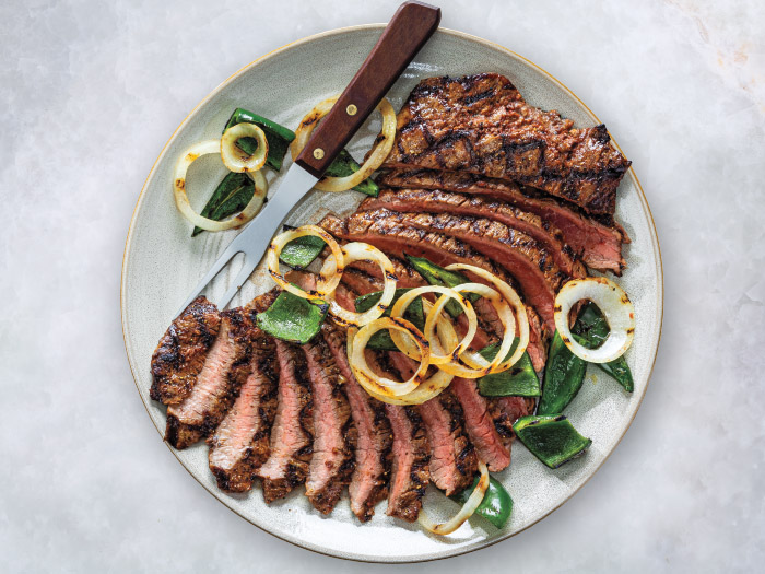 Grilled Salsa-Marinated Flank Steak