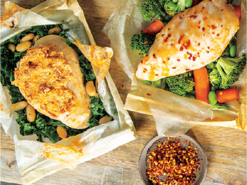 Parchment Packet Asian Chicken & Vegetables