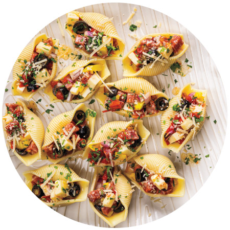 Antipasto-Stuffed Shells 