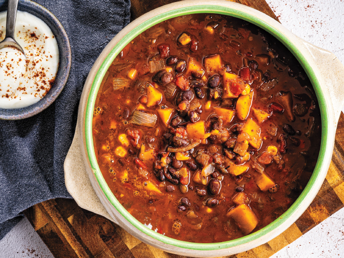 5-Ingredient Sweet Potato-Black Bean Chili