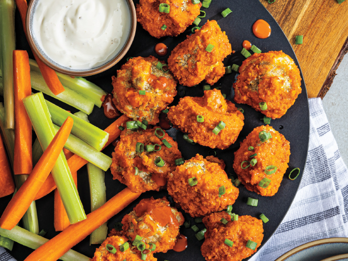 Air Fryer Buffalo Mushrooms