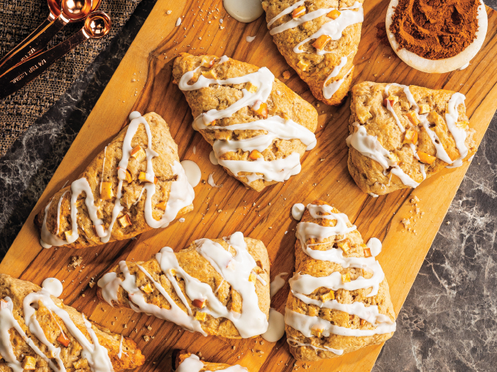 Apple-Cinnamon Vanilla Scones
