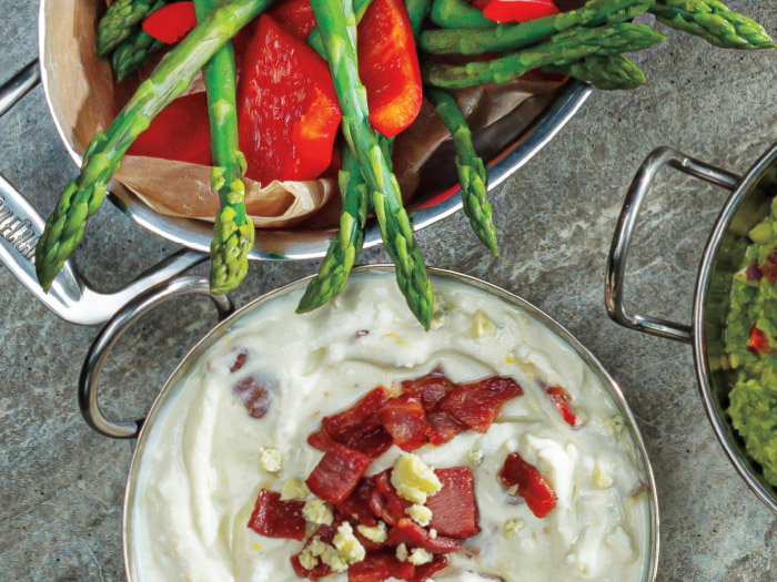 Blue Cheese Dip with Veggie Dunkers