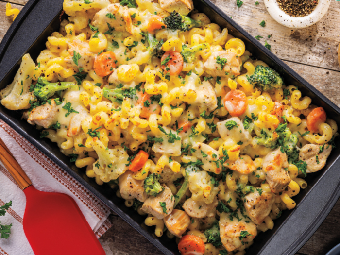 Chicken Alfredo Pasta Bake