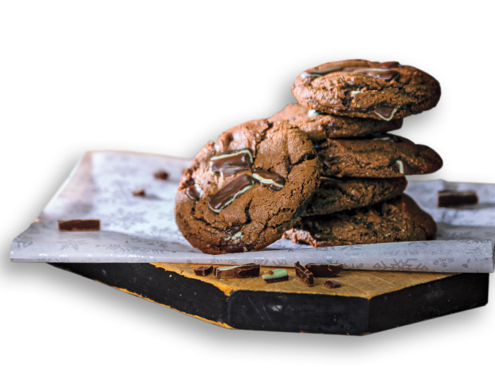 Gluten-Free Double Chocolate-Mint Cookies