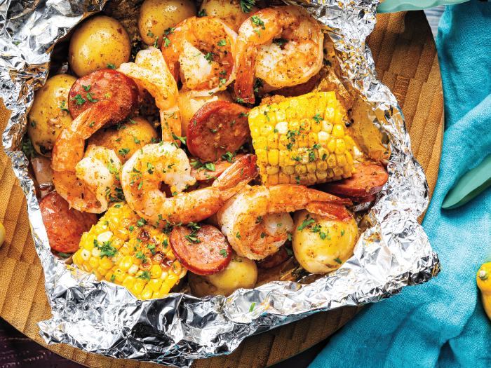 Grilled Shrimp Boil Packets