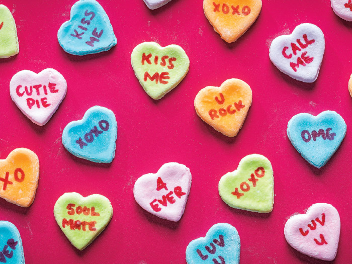 Homemade Conversation Hearts