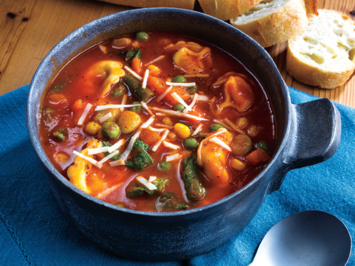 Instant Pot® Tortellini & Vegetable Soup