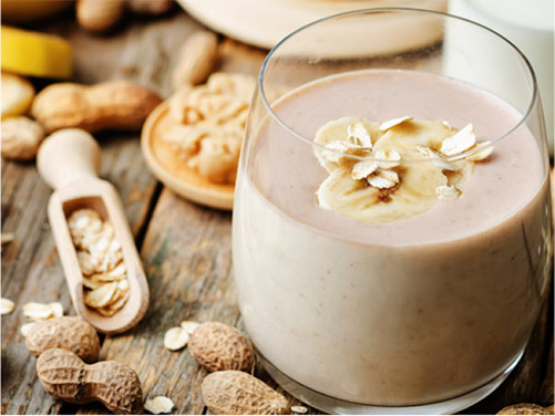 Nut Butter, Oat & Banana Smoothie