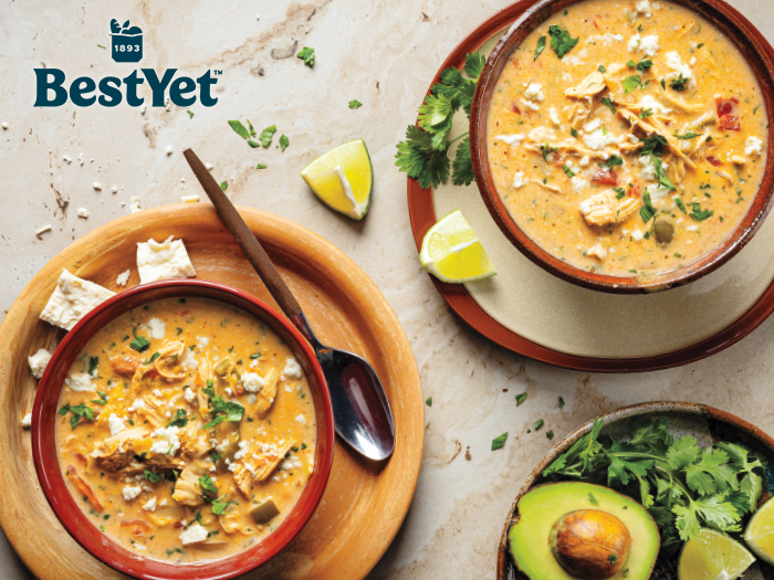 Slow Cooker Creamy Poblano-Chicken Tortilla Soup