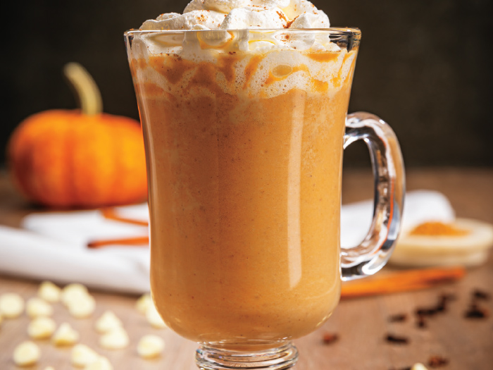 Slow Cooker White Chocolate-Pumpkin Latte