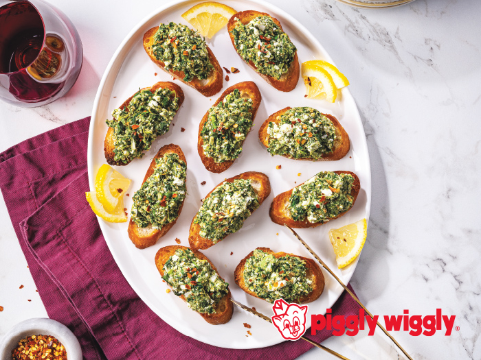 Spinach & Feta Bruschetta