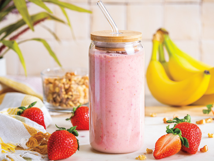 Strawberry Banana Power Fruit Smoothie