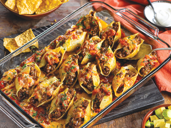 Taco-Stuffed Pasta Shells