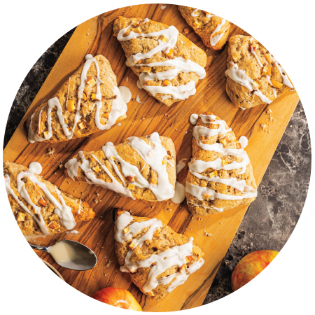 Apple-Cinnamon Vanilla Scones