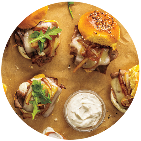 French Onion Roast Beef Sliders 