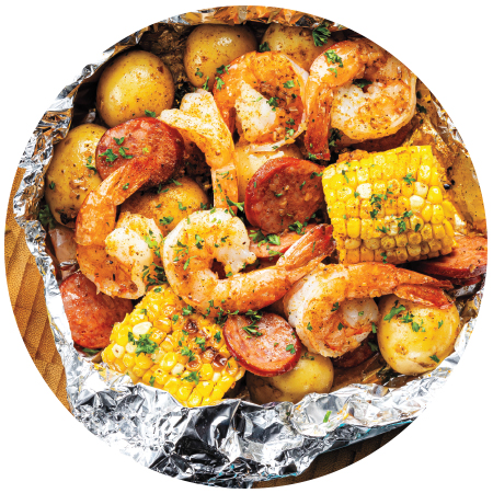 Grilled Shrimp Boil Packets