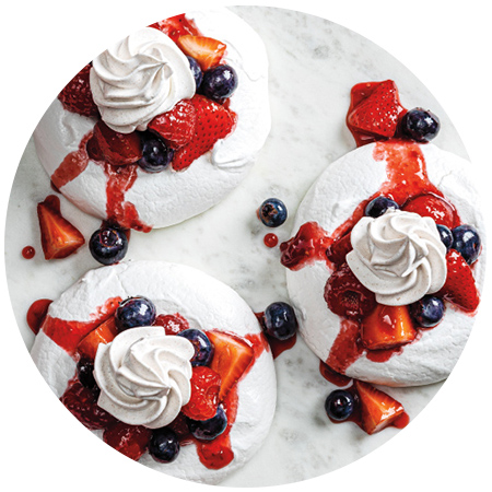 Mixed Berry Individual Vegan Pavlovas