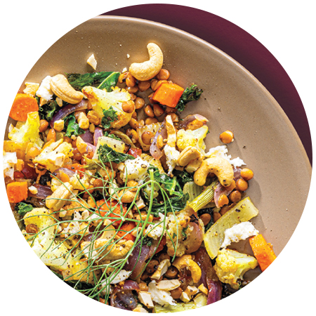 Roasted Vegetable & Lentil Salad