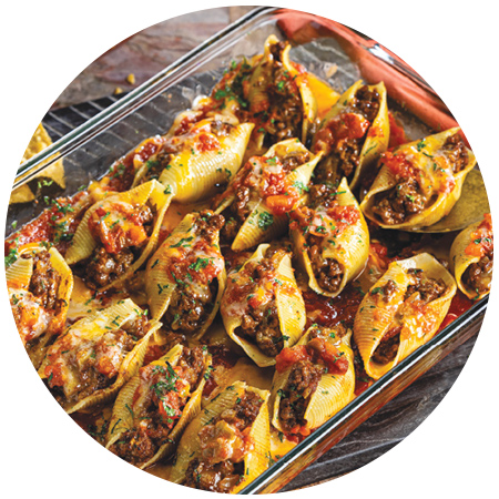 Taco-Stuffed Pasta Shells